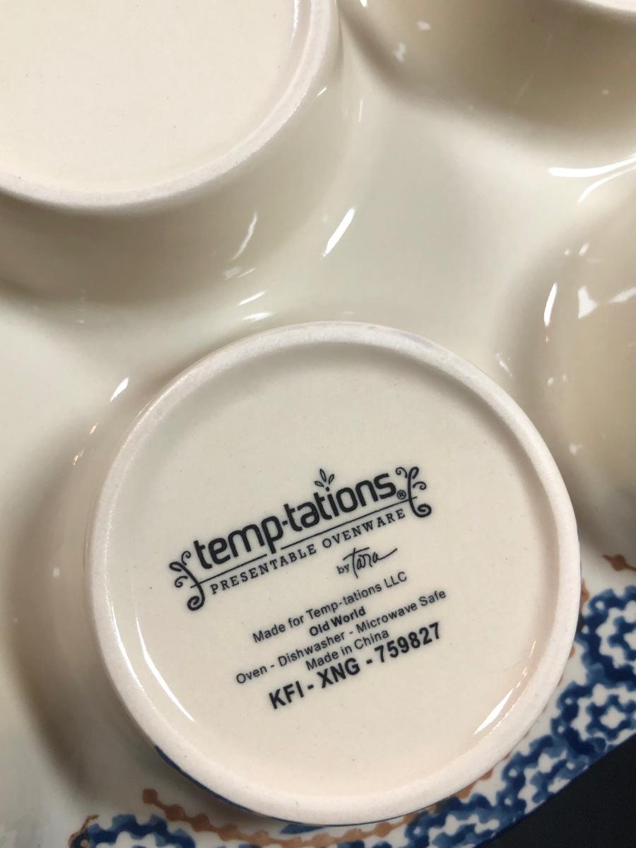 thumbnail interactive-video image 1 of Temp-Tations Ceramic Loaf Pan Set - 3 Sizes Carved Willow White Stoneware 1 of 10