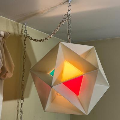LOT 176U: Vintage Mid Century Modern Hanging Lamp