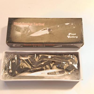 Two brand new pocketknives - The Apache and Black Bomber Tactical Frost Cutlery