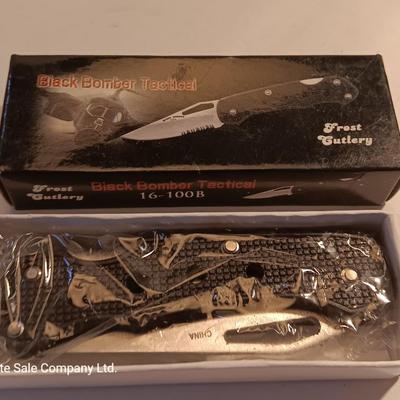 Two brand new pocketknives - The Apache and Black Bomber Tactical Frost Cutlery