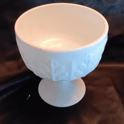 Milk glass dishware and salt & pepper shakers