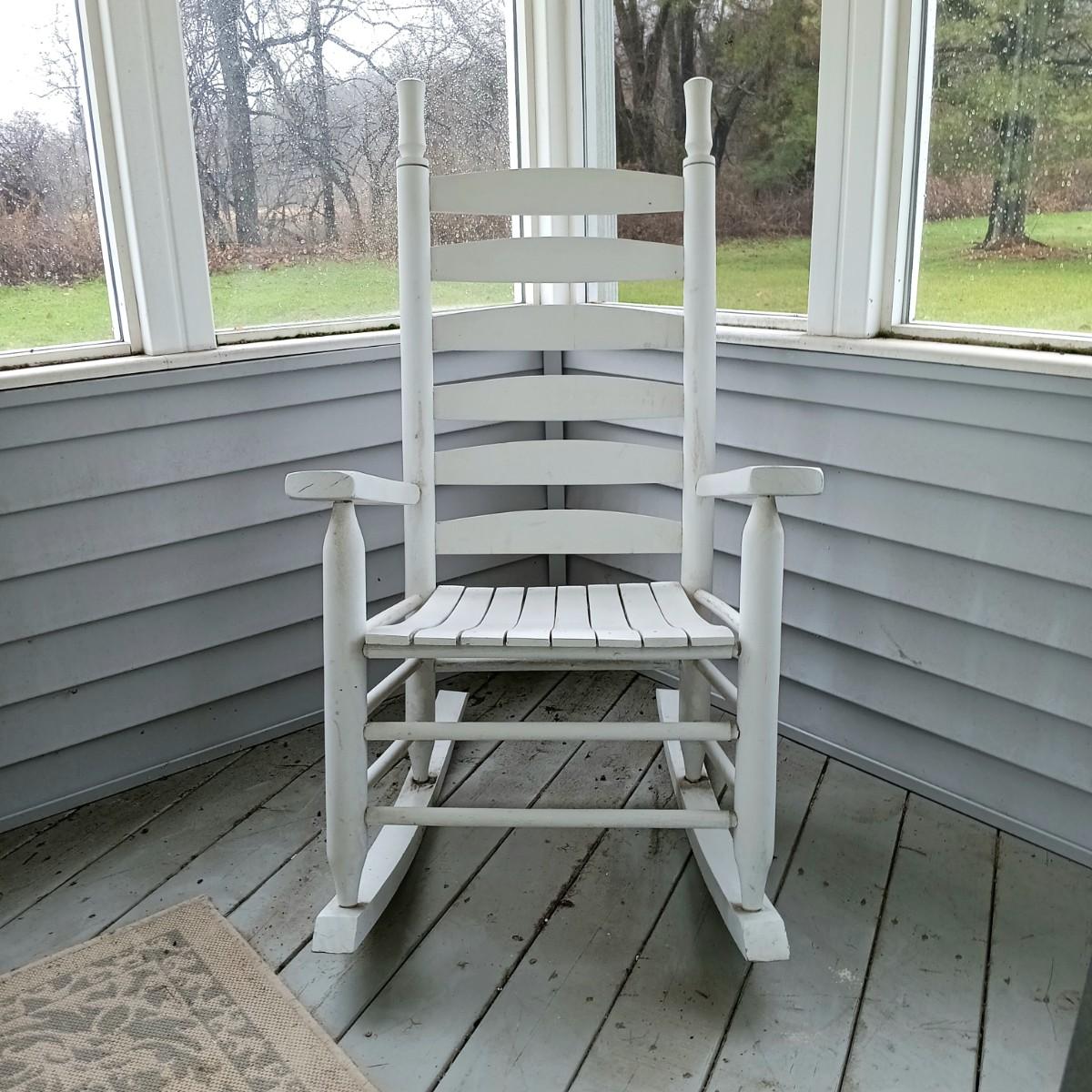 Wood rocking chair made in usa