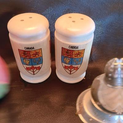 Milk glass egg dish, salt & pepper shakers and more