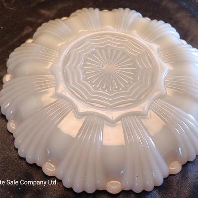 Milk glass egg dish, salt & pepper shakers and more