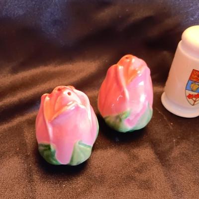 Milk glass egg dish, salt & pepper shakers and more