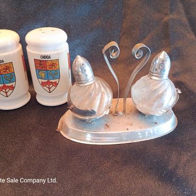 Milk glass egg dish, salt & pepper shakers and more
