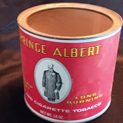Price albert container with Velvet tobacco tin and Don's pills tin