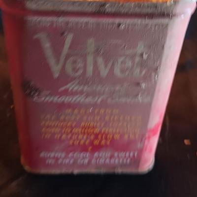 Price albert container with Velvet tobacco tin and Don's pills tin