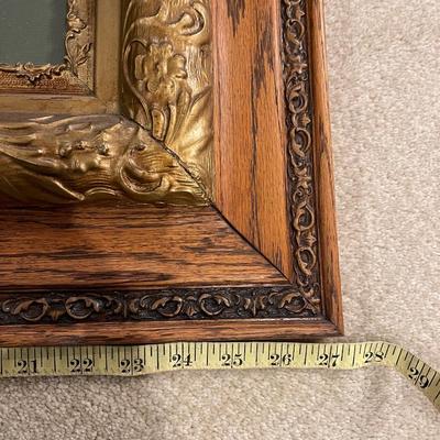 Vintage Twilight by Maxwell Parrish framed in a large ornate Victorian Oak frame.