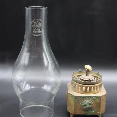 Brass Hong Kong Griffin-Brand Oil Lamp