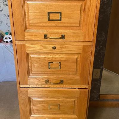 Wooden File Cabinet