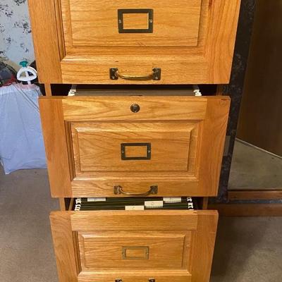 Wooden File Cabinet