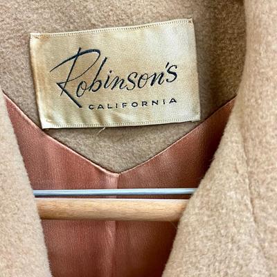 Robinson's Custom 100% Camel Hair Ladies Coat