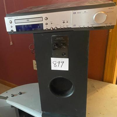 Onkyo DVD Player and Subwoofer