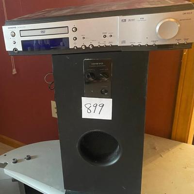 Onkyo DVD Player and Subwoofer