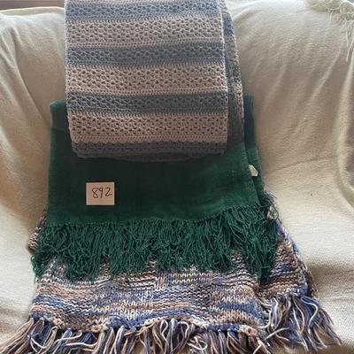 2 Afghans and 1 Blanket
