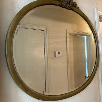 Antique Wooden Ornate Mirror
