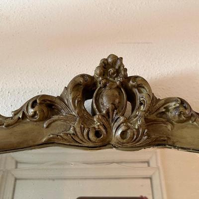Antique Wooden Ornate Mirror