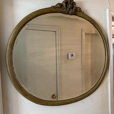 Antique Wooden Ornate Mirror
