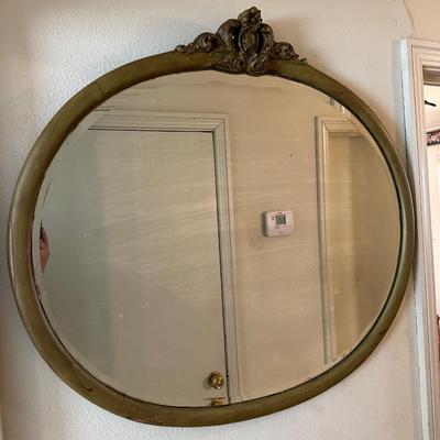 Antique Wooden Ornate Mirror