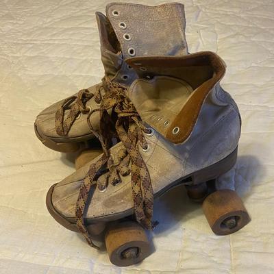 Vintage Wood Roller Skates