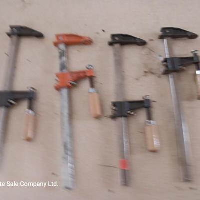 Assortment of bar clamps