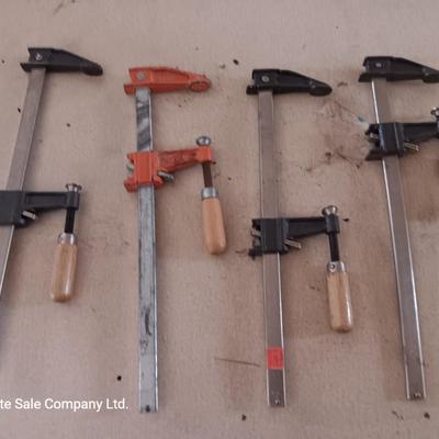 Assortment of bar clamps