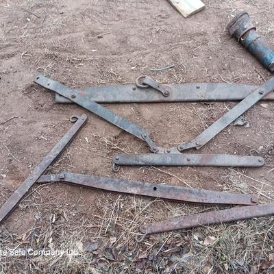 Antique wagon parts and pieces
