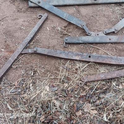 Antique wagon parts and pieces
