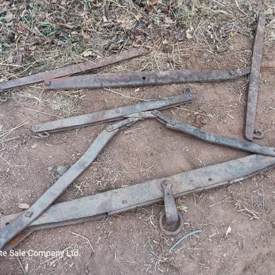 Antique wagon parts and pieces