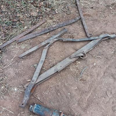 Antique wagon parts and pieces