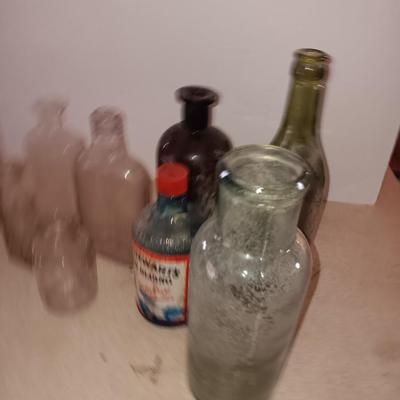 Vintage glass bottles - Stewart's liquid bluing