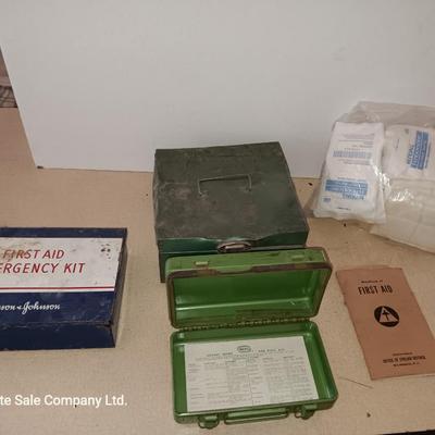 Vintage first aid kits