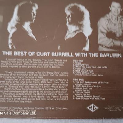 Collection of LP records - SIGNED Curt Burrell - James Hendricks and Tom Jones