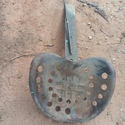 Antique Metal tractor seat