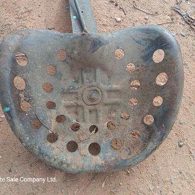 Antique Metal tractor seat