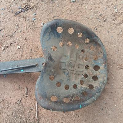 Antique Metal tractor seat