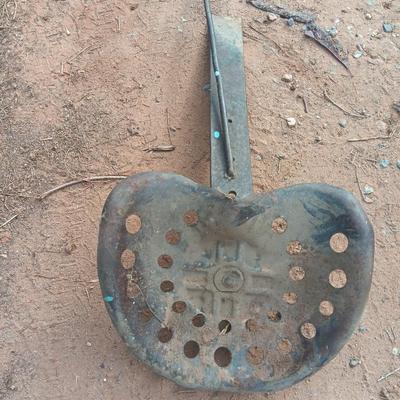 Antique Metal tractor seat