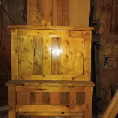 Beautiful twin sized bed frame - hand constructed
