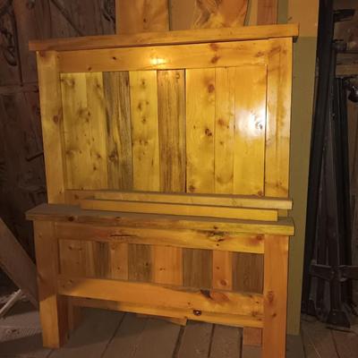 Beautiful twin sized bed frame - hand constructed