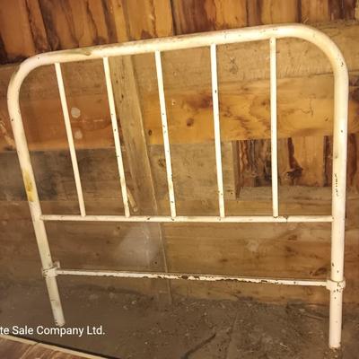 Antique metal headboard & footboard