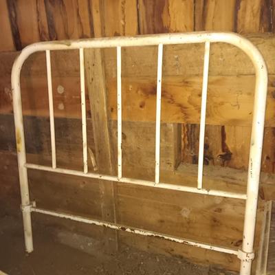 Antique metal headboard & footboard