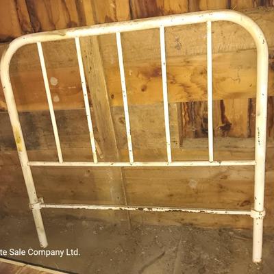 Antique metal headboard & footboard