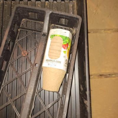 Garden seed starting trays and pots