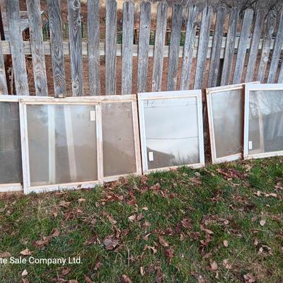 Six Windows - great for sheds - Chicken houses - Greenhouse etc.