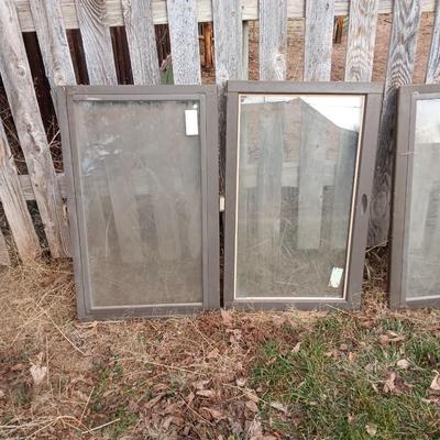 Five Wood framed windows - great for sheds, chicken house, greenhouse and more