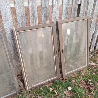 Five Wood framed windows - great for sheds, chicken house, greenhouse and more