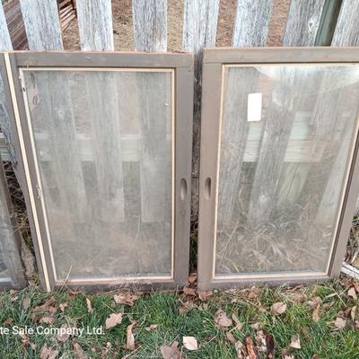 Five Wood framed windows - great for sheds, chicken house, greenhouse and more