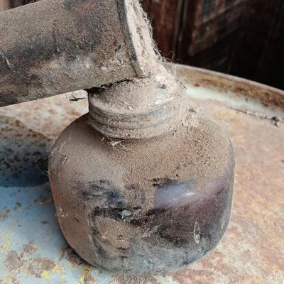 Vintage brown glass globe Sprayer