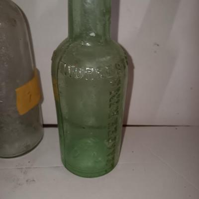 Vintage glass bottle collection